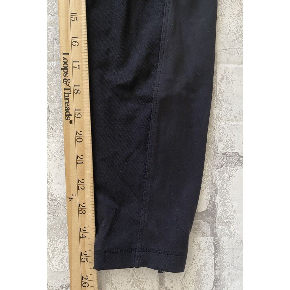 Athleta Black Headlands Hybrid Zippered Drawstring Tight Leggings Sz 0P - Picture 6 of 7
